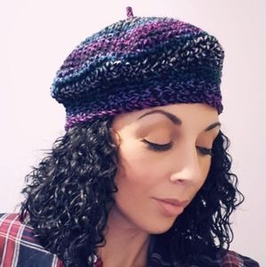 Boho Chic Handmade Crochet Beret Beanie
